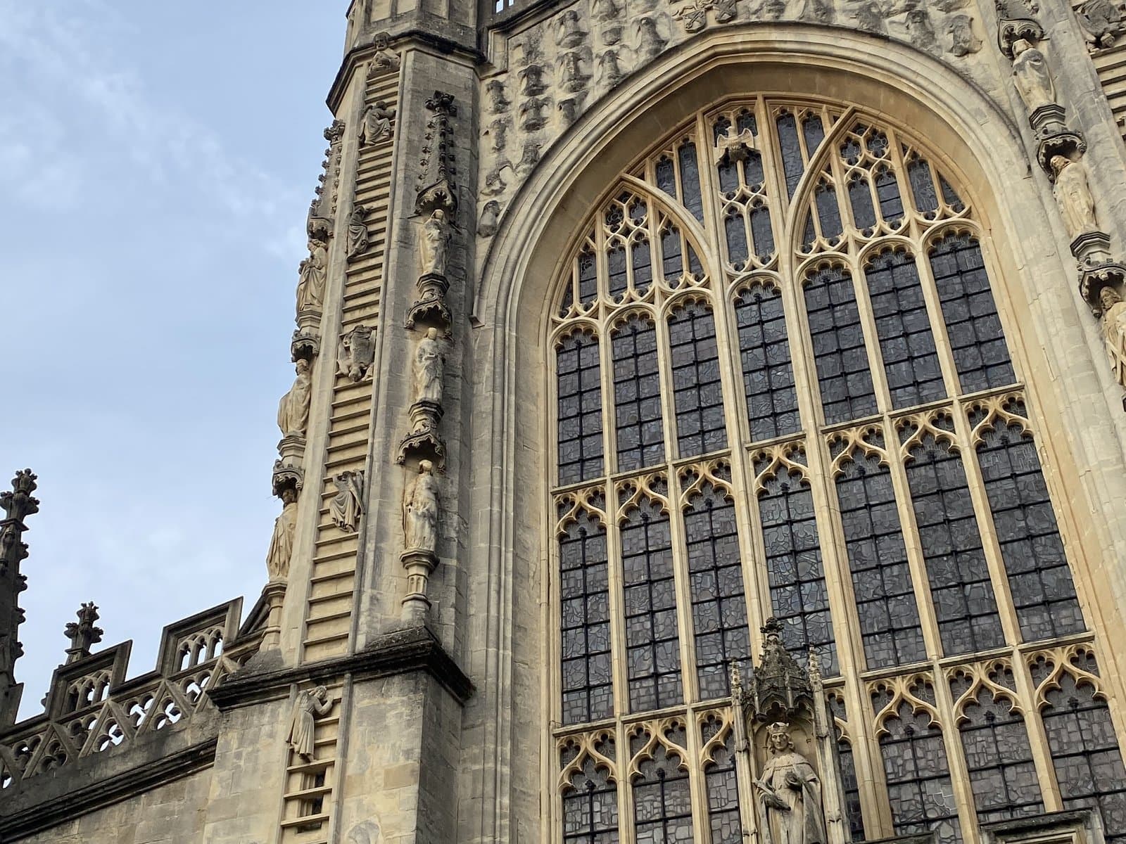 The great west window of Bath Abbey