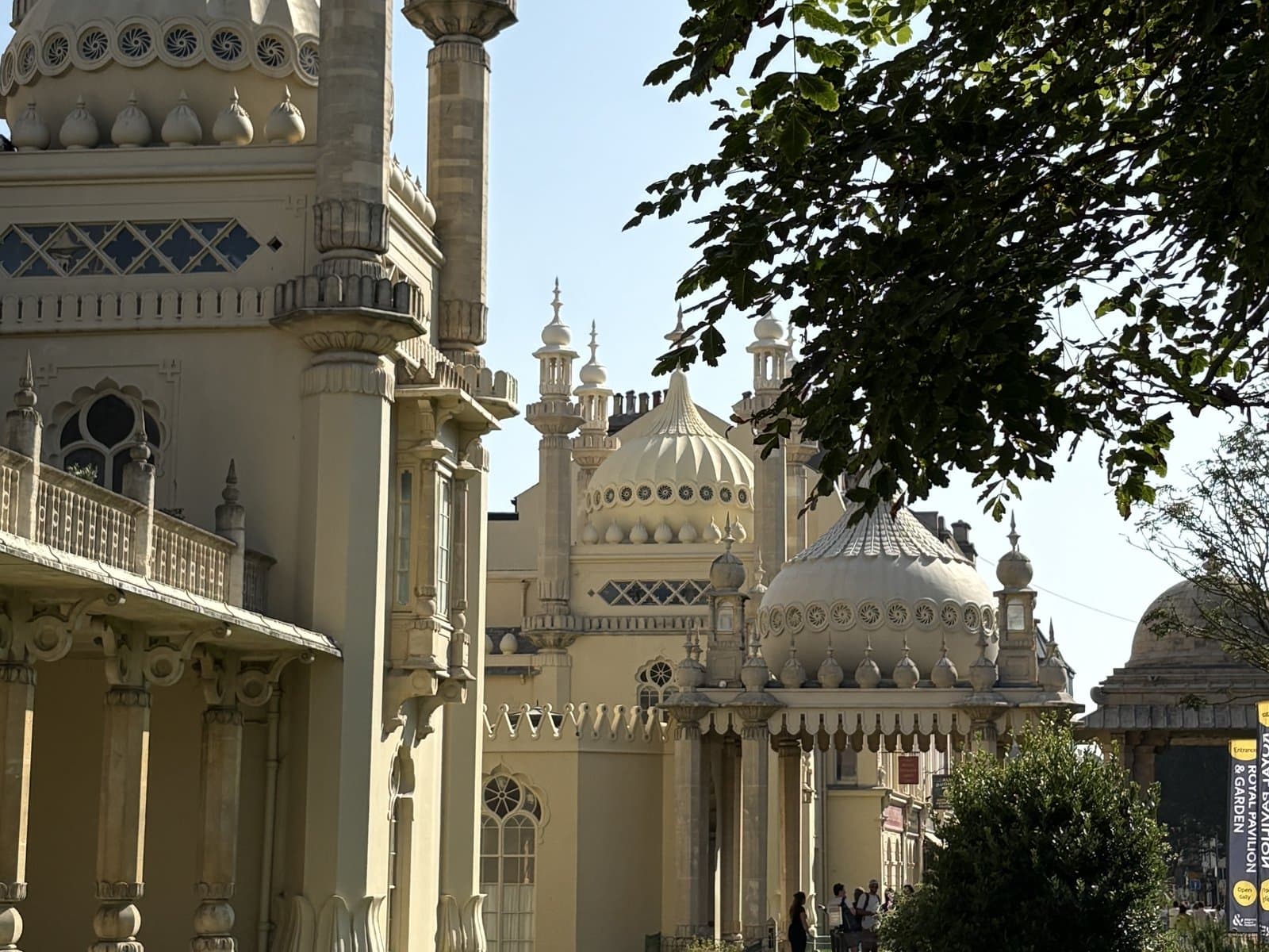 The domes of the Royal Pavilion from its gardens