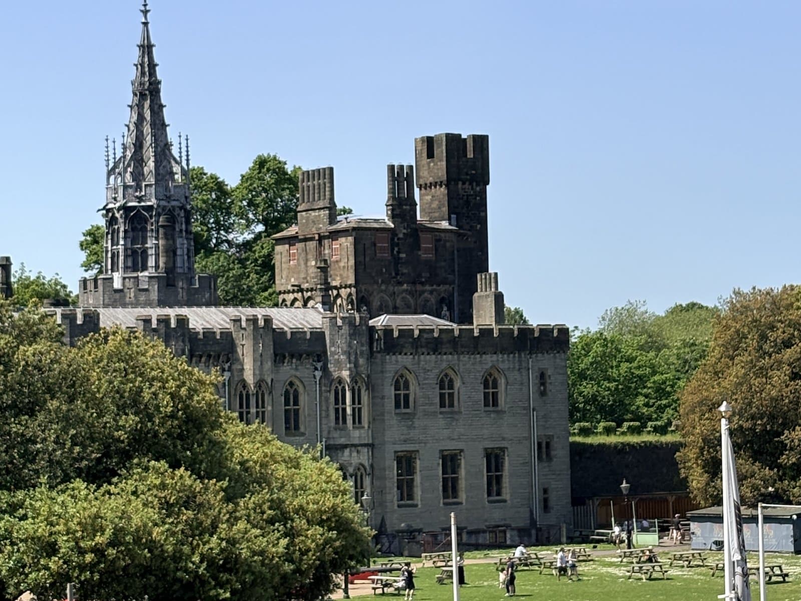 The castle's Victorian apartments across the green