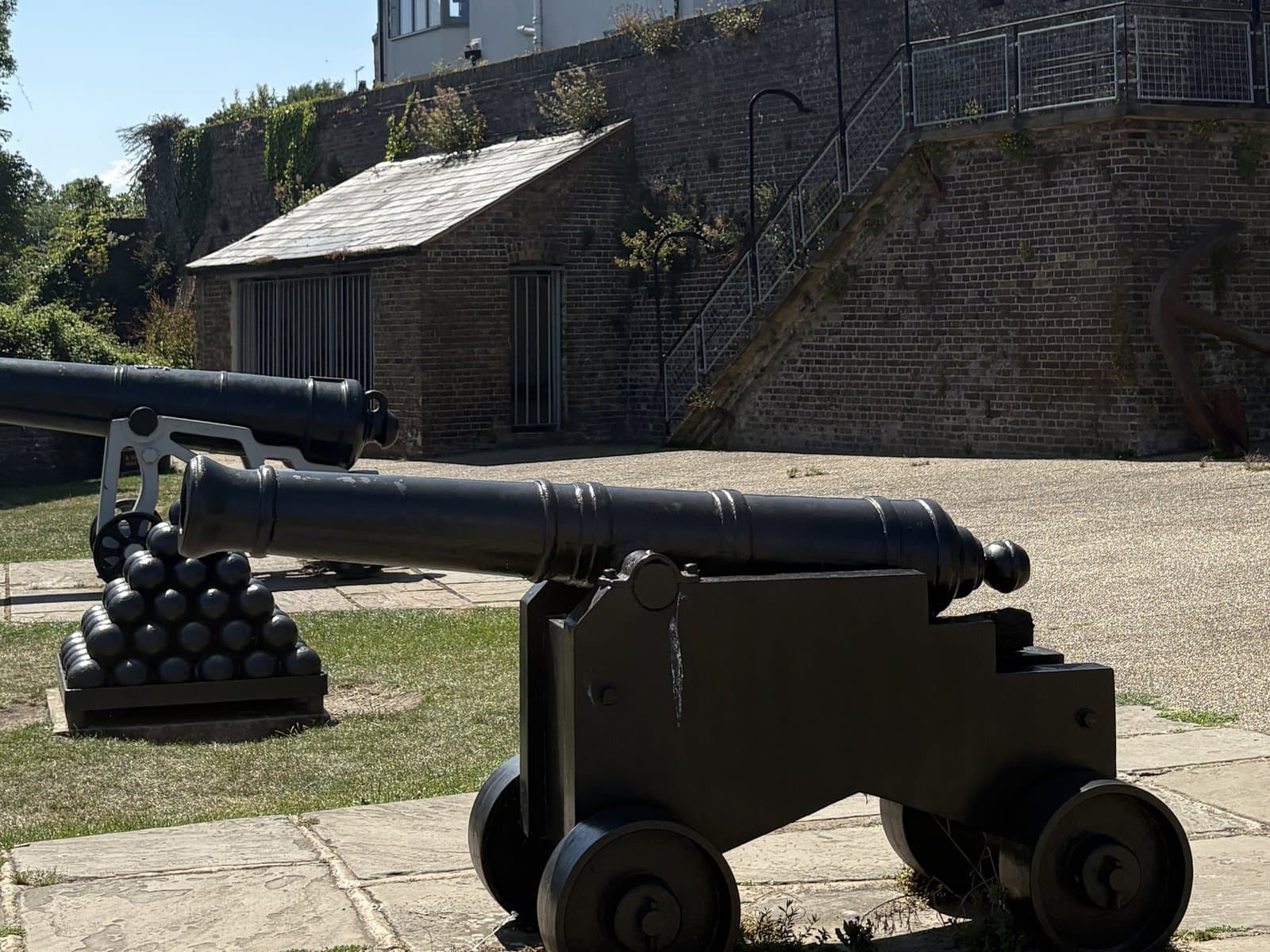 Cannon on the Gun Garden below the Ypres Tower