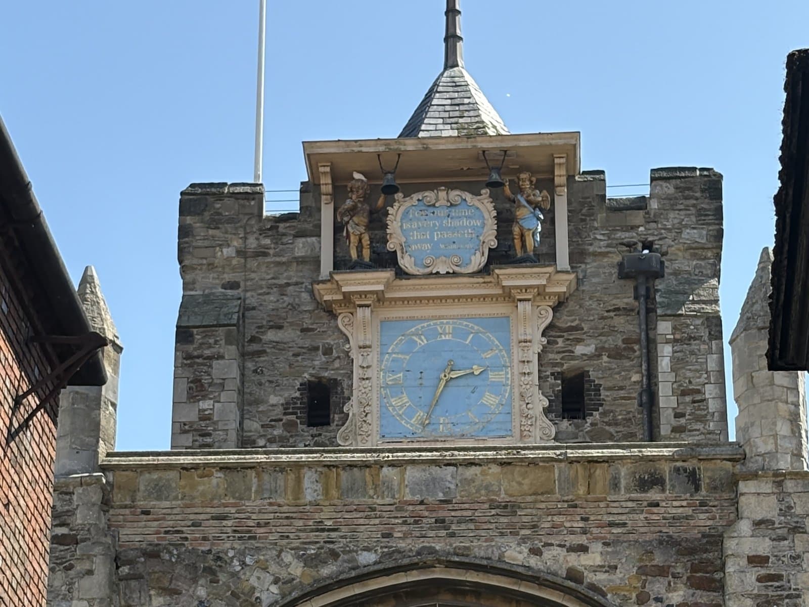The clock tower of St Mary's Church
