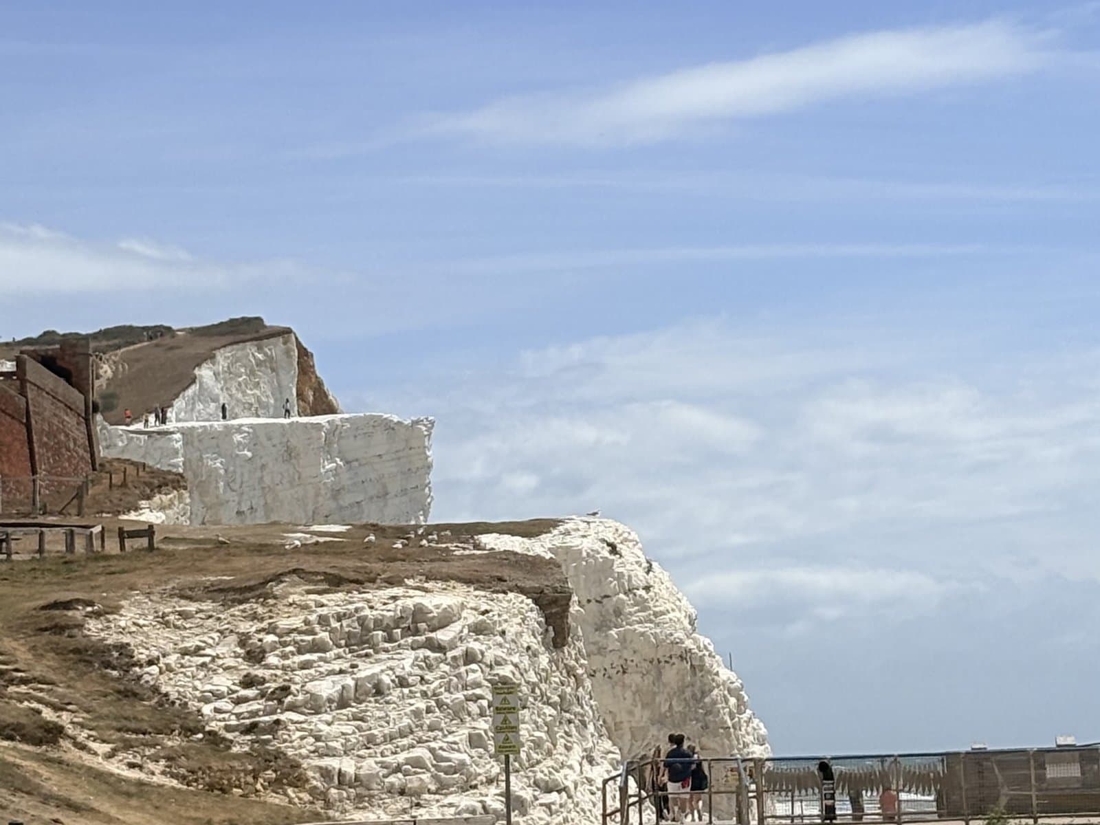 The viewing platform and steps at Birling Gap