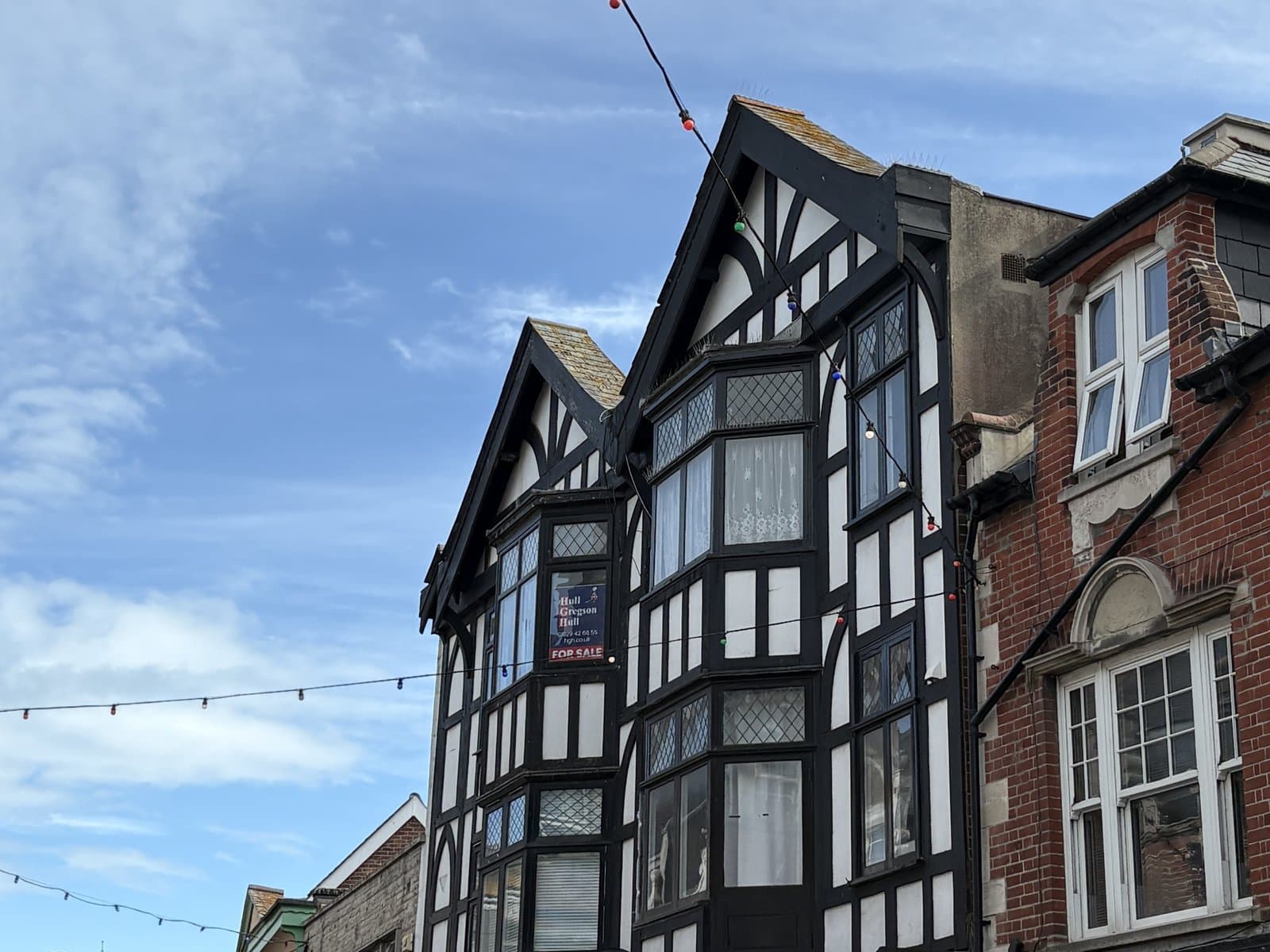 A timbered building on the High Street
