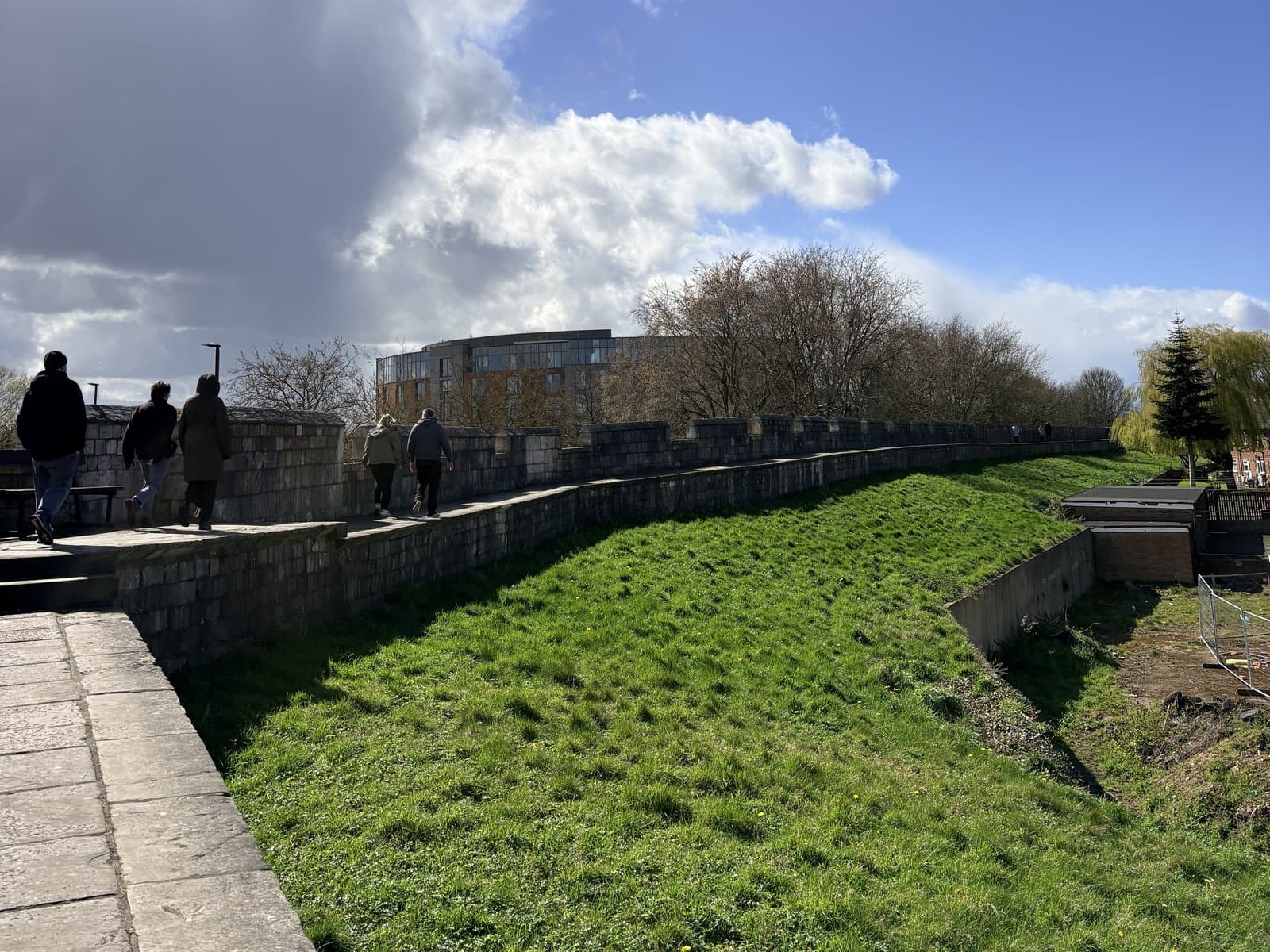 The walkway along the city walls