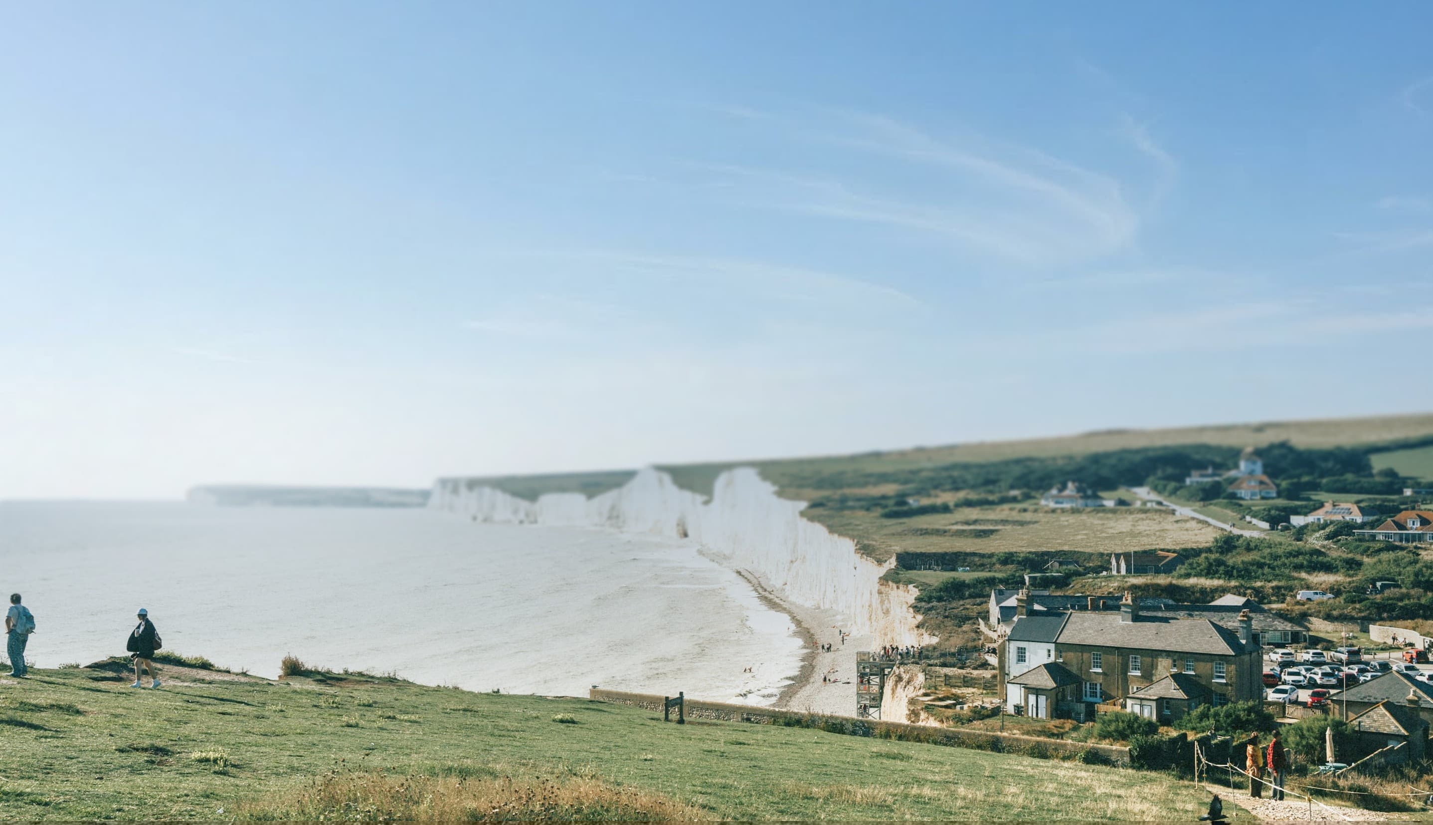 The Seven Sisters cliffs on the East Sussex coast